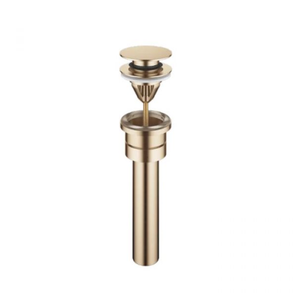 Brushed Gold Umbrella Drain with Pressure Cap