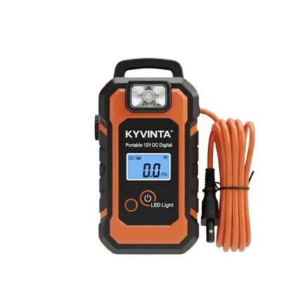 Kyvinta Portable 12V DC Digital Tire Inflator Air Compressor with LED Light